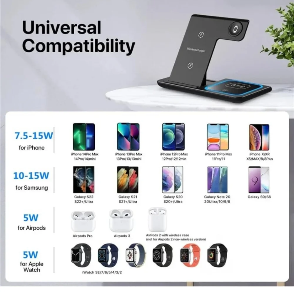 Magnetic Wireless Fast Charging Power Bank & 3 In 1 Wireless Foldable Charger